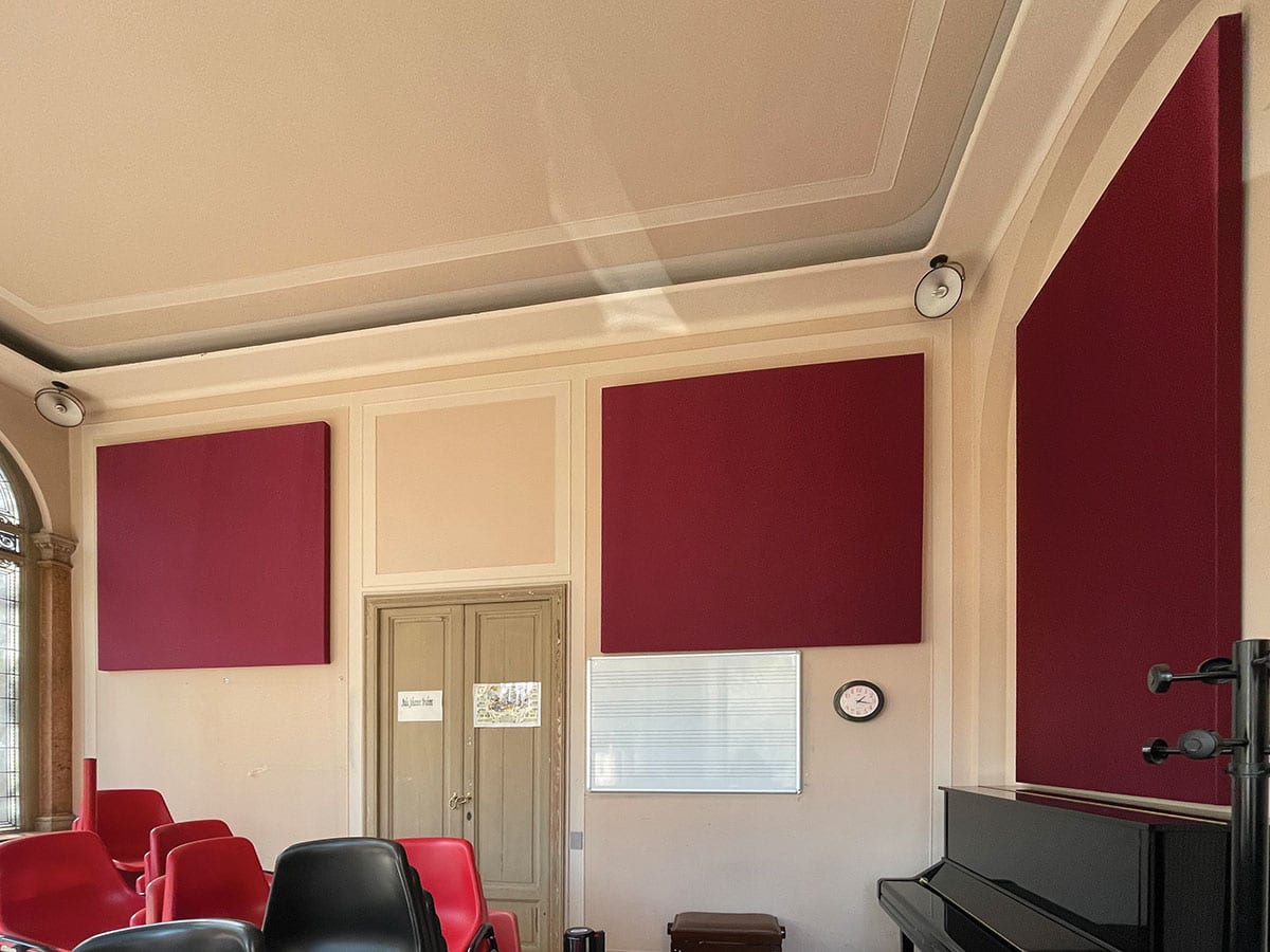 Conservatorio di Musica Giacomo Puccini Gallarate (VA) - Intervento acustico nelle aule