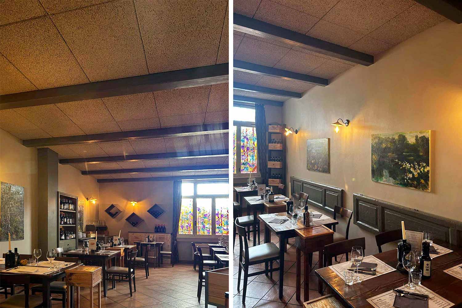 Trattamento acustico alla Locanda del Chierichetto: quando il sughero naturale trasforma l'esperienza gastronomica Trattamento acustico alla Locanda del Chierichetto: quando il sughero naturale trasforma l'esperienza gastronomica Coverd - BioEdilizia - Isolare secondo natura Isolamento acustico